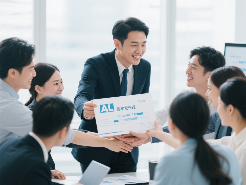 爱笑AL经理高举奖杯庆冠军荣耀