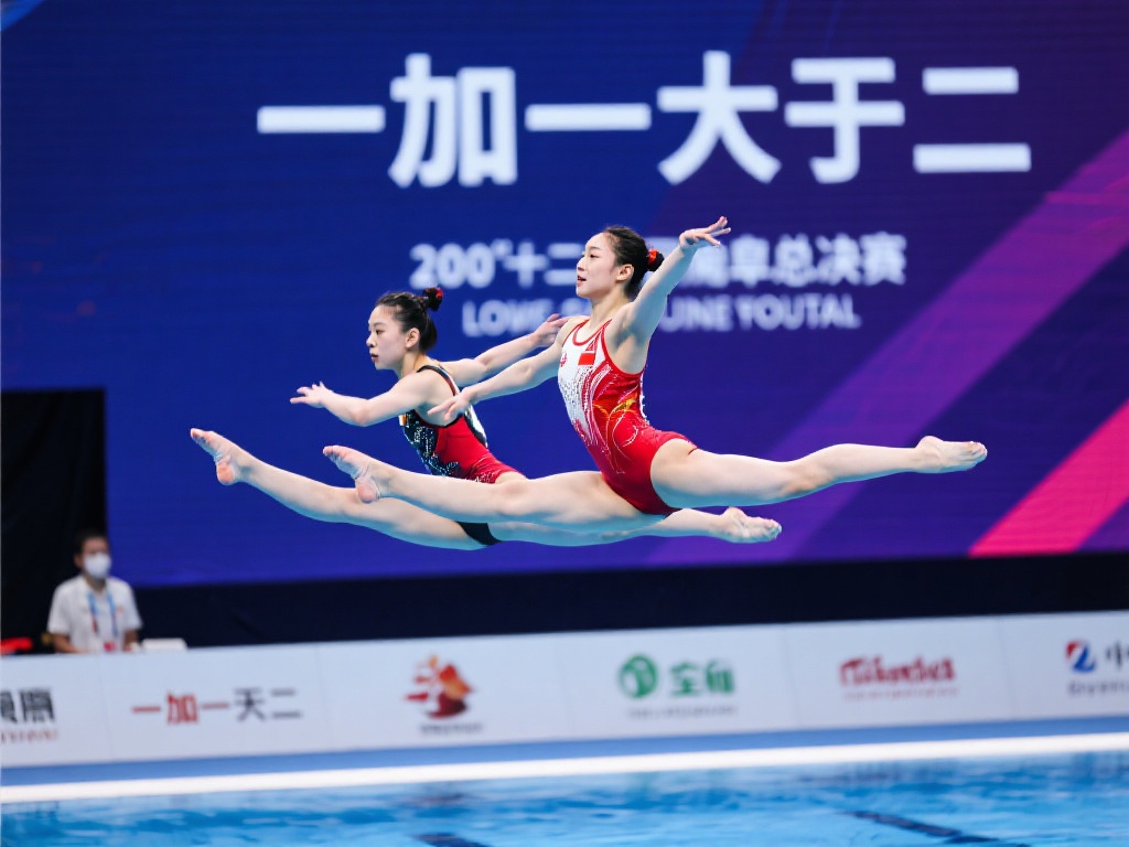 昌雅妮陈艺文双人三米板跳水世界杯决赛夺冠
